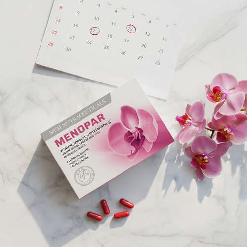 MFM NUTRACEUTICALS Menopar Kapsül Takviye Edici Gıda - 30 Bitkisel Kapsül - 5