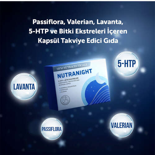 MFM NUTRACEUTICALS Nutranight Kapsül Takviye Edici Gıda - 30 Bitkisel Kapsül - 3
