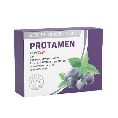 MFM NUTRACEUTICALS Protamen Bitki Ekstreleri İçeren Takviye Edici Gıda - 30 Bitkisel Kapsül - MFM