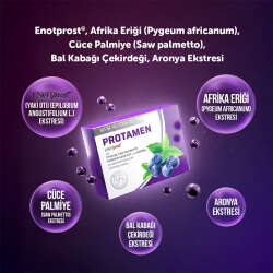 MFM NUTRACEUTICALS Protamen Bitki Ekstreleri İçeren Takviye Edici Gıda - 30 Bitkisel Kapsül - 3