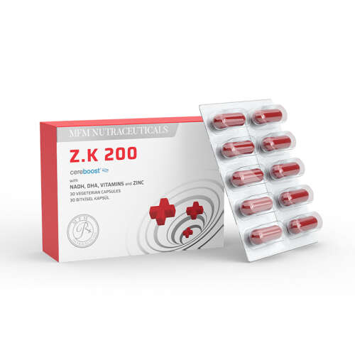 MFM NUTRACEUTICALS Z.K 200 Amerikan Ginsengi İçeren Takviye Edici Gıda - 30 Bitkisel Kapsül - 2