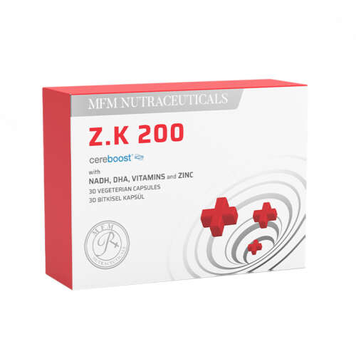 MFM NUTRACEUTICALS Z.K 200 Amerikan Ginsengi İçeren Takviye Edici Gıda - 30 Bitkisel Kapsül - MFM