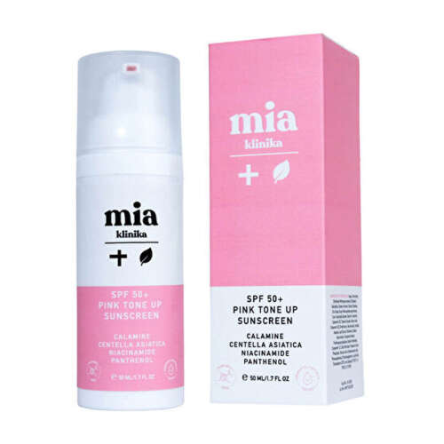 Mia Klinika Spf50 Pink Tone Up Ton Eşitleyici Pembe Yüz Güneş Kremi 50 ml - Mia Klinika