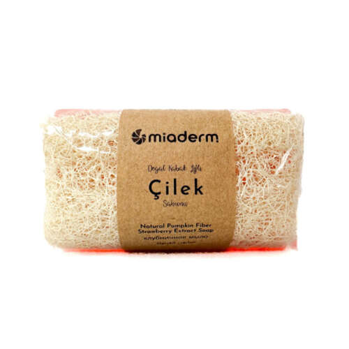 Miaderm Çilek Özlü Kabak Lifli Sabun 120gr - Miaderm