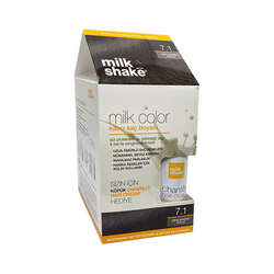 Milk Shake Milk Color Kalıcı Saç Boyası 7.1 - Orta Kumral Küllü - KÖPÜK HEDİYE
