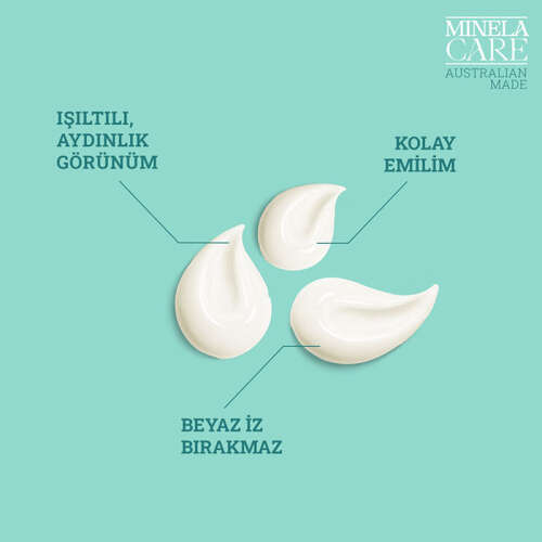 Minela Care Anti-Aging Organik Mineral Filtreli Yüz Güneş Kremi SPF50+ 70 gr - 6