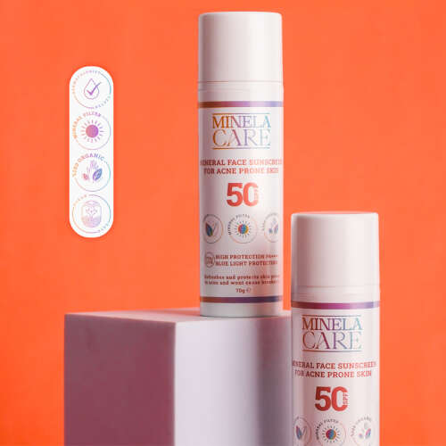 Minela Care Düzensiz Ciltler İçin Organik Mineral Filtreli Güneş Kremi Spf50 70 gr - 5