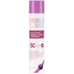 Minela Care Organik Mineral Filtreli Spf50+ Yüz ve Vücut Güneş Kremi 110 gr - 1