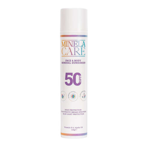 Minela Care Organik Mineral Filtreli Spf50+ Yüz ve Vücut Güneş Kremi 110 gr - Minela Care