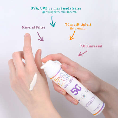 Minela Care Organik Mineral Filtreli Spf50+ Yüz ve Vücut Güneş Kremi 110 gr - 5