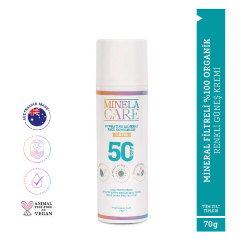​Minela Care Spf 50 Renkli Nemlendirici Yüz Güneş Kremi 70 gr - 5