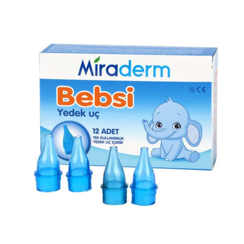 Miraderm Bebsi Burun Aspiratör Ucu 12 Adet - Miraderm