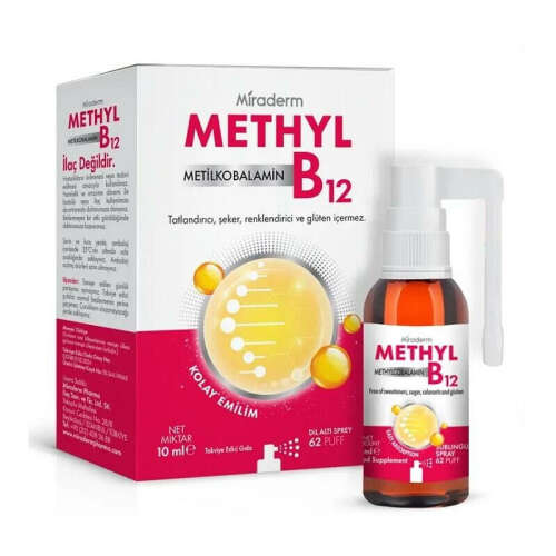 Miraderm Methylcobalamin B12 Takviye Edici Gıda 10 ml - 1