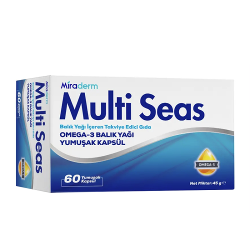 Miraderm Multi Seas Omega-3 Takviye Edici Gıda 60 Yumuşak Kapsül - 1