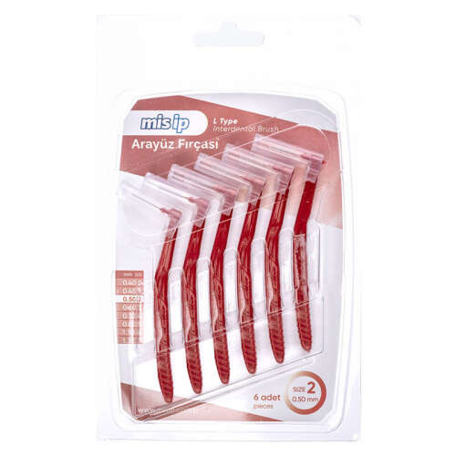 Mis İp Arayüz Fırçası 6 Adet - Size 2 - 0.50mm - Mis İp
