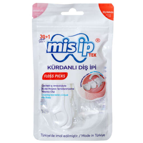 Mis İp Kürdanlı Diş İpi 30+1 Adet - Mis İp