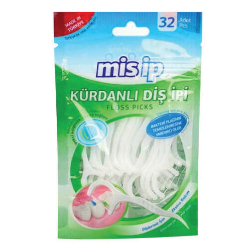 Mis İp Kürdanlı Diş İpi 32 Adet - Mis İp