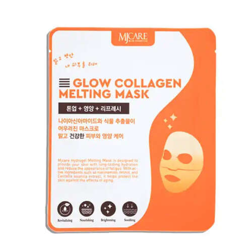 Mjcare Glow Collagen Melting Mask - Hydrojel Şeffaflaşan Eriyen Maske 39 gr - MjCare