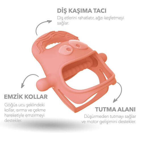 MOCHi - Diş Kaşıyıcı - Somon - 2