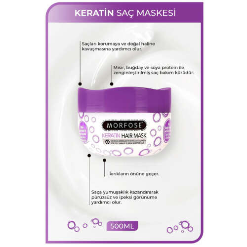 Morfose Keratin Hair Mask 500 ml - 2