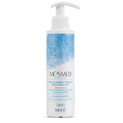 Mosmed Düzensiz Ciltler İçin Yosun ve Söğüt Özlü Likit Temizleyici 200 ml - 1