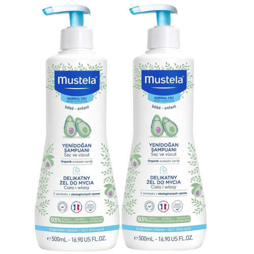 Mustela Gentle Cleansing Gel Bebek Şampuanı 2 Li SET - Mustela