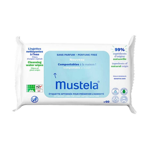 Mustela Kompost Islak Mendil Parfümsüz 60 Adet - Mustela