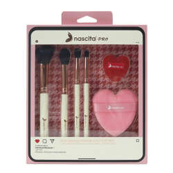 Nascita 4lü Makyaj Fırçası ve 2li Puf Seti 163 - 1