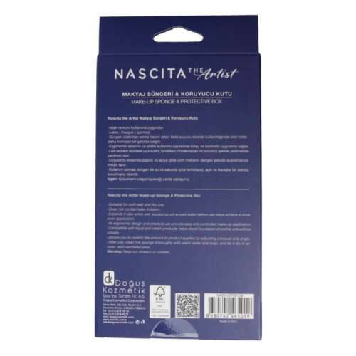 Nascita The Artist Makyaj Süngeri Latex Free - Mavi - 5