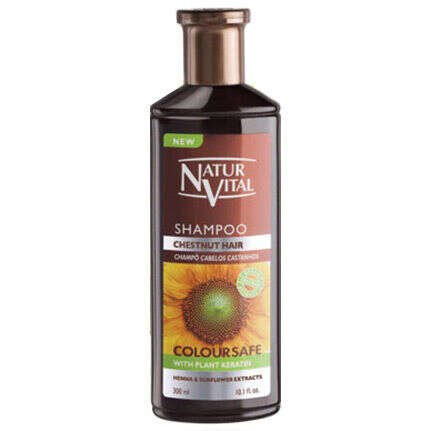Natur Vital Henna Coloursafe Chesnut Hair Shampoo 300ml - 1