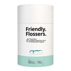 Natural Family CO Friendly Flossers Floss Pick 45 Adet - 1