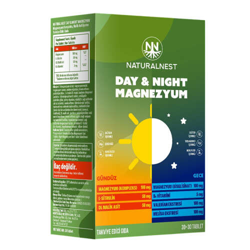 Naturalnest Day Night Magnezyum Takviye Edici Gıda - Naturalnest