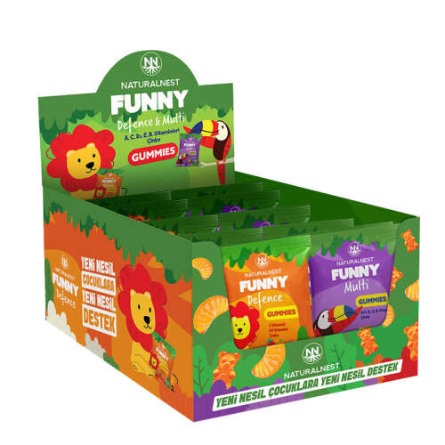 NaturalNest Funny Multi Defence Gummies 36 Poşet - Naturalnest