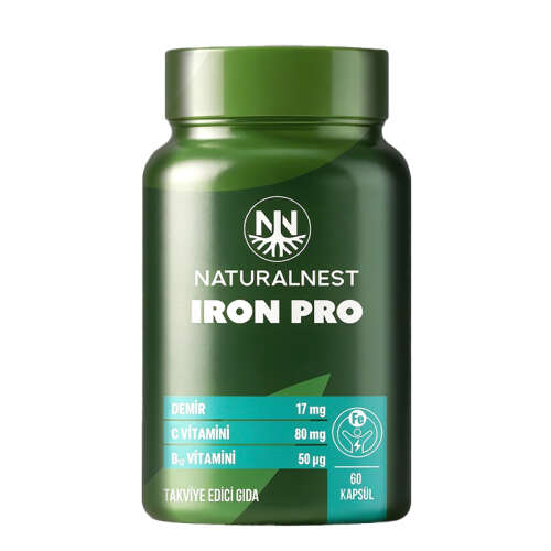 Naturalnest Iron Pro Takviye Edici Gıda 60 Kapsül - Naturalnest