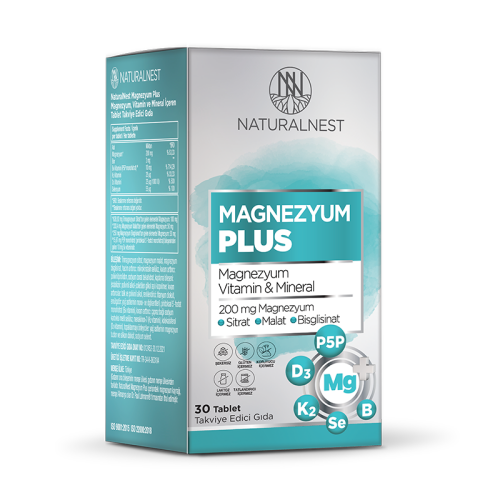 Naturalnest Magnesium Plus Takviye Edici Gıda 30 Tablet - 1