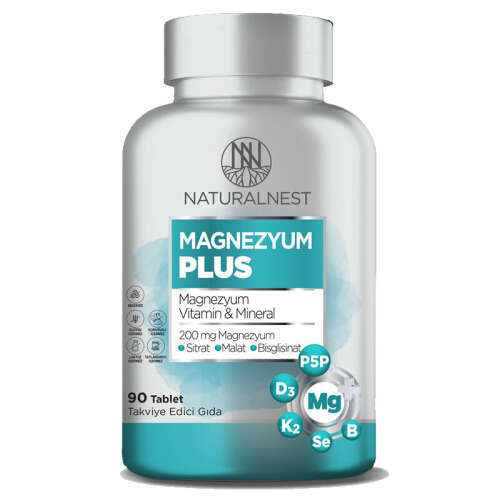 Naturalnest Magnezyum Plus 90 Tablet - Naturalnest