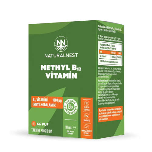 Naturalnest Methyl B12 Vitamin Takviye Edici Gıda 10 ml - Naturalnest
