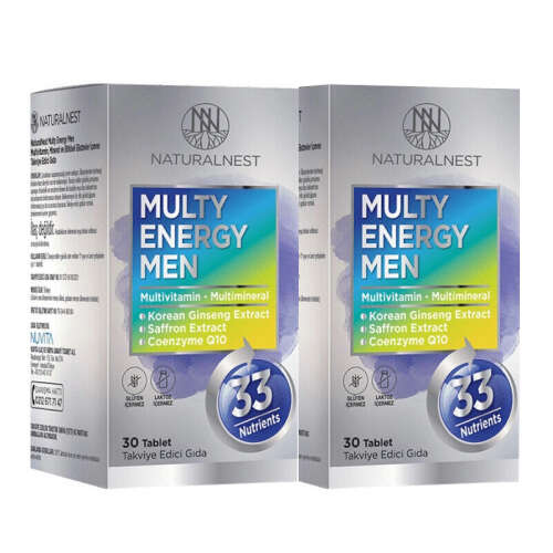 Naturalnest Multi Energy Men 2x30 Tablet - Naturalnest