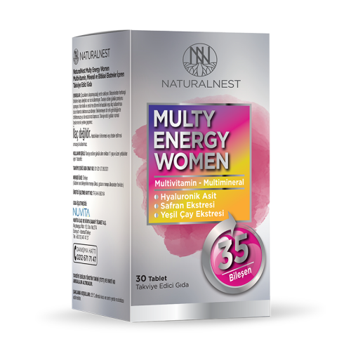 Naturalnest Multy Energy Women Takviye Edici Gıda 30 Tablet - 1