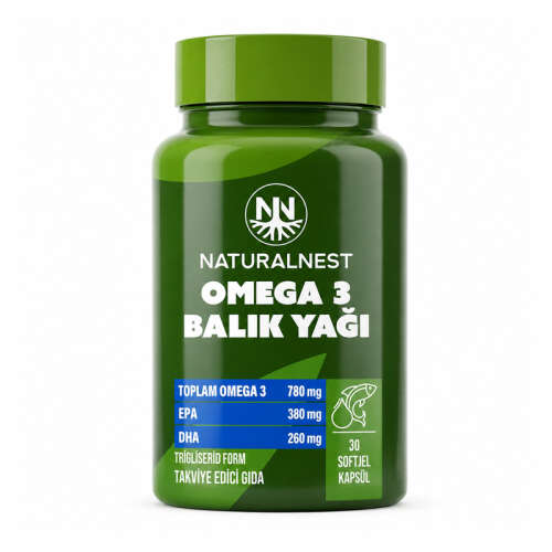 Naturalnest Omega 3 Balık Yağı Takviye Edici Gıda 30 Yumuşak Kapsül - Naturalnest