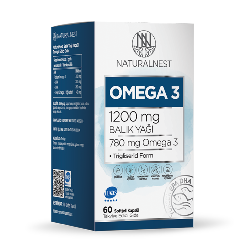 Naturalnest Omega 3 1200 Mg 60 Kapsül - Naturalnest
