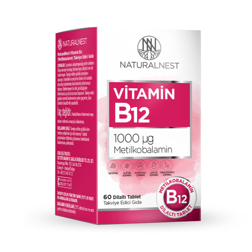 Naturalnest Vitamin B12 60 Dilaltı Tablet - 1