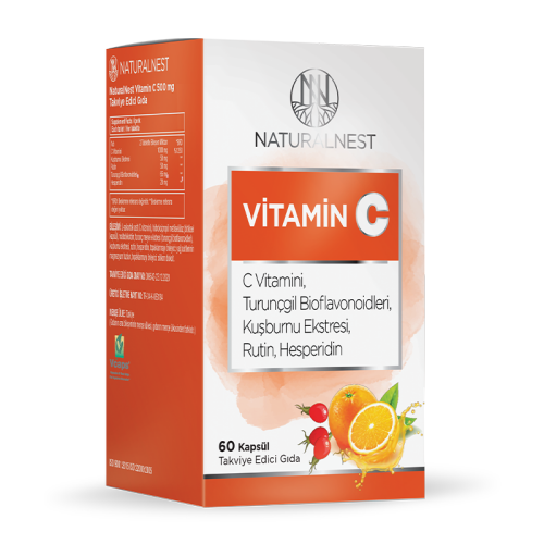 Naturalnest Vitamin C Takviye Edici Gıda 60 Kapsül - 1