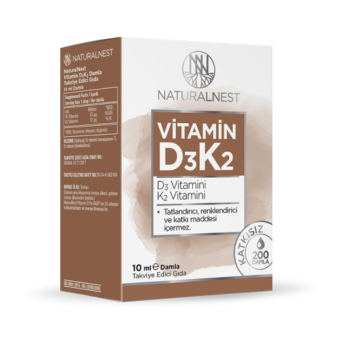 Naturalnest Vitamin D3K2 Damla 10 ml - Naturalnest