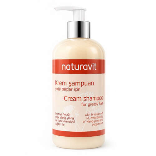 Naturavit Yağlı Saçlar İçin Krem Şampuan 500 ml - Naturavit