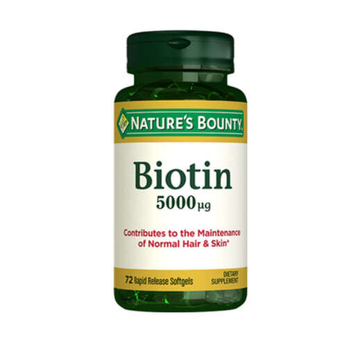 Natures Bounty Biotin 5000 mcg Takviye Edici Gıda 72 Kapsül - Natures Bounty