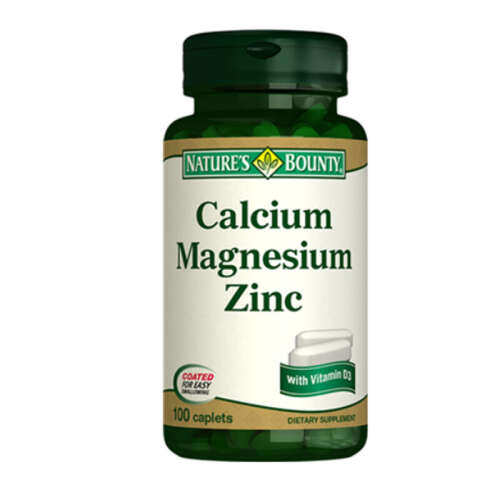 Natures Bounty Calcium Magnesium Zinc + D3 Takviye Edici Gıda 100 Kaplet - Natures Bounty