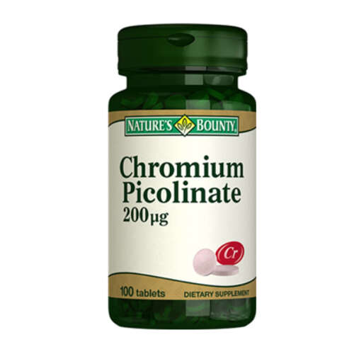 Natures Bounty Chromium Picolinate 200 mcg Takviye Edici Gıda 100 Tablet - Natures Bounty