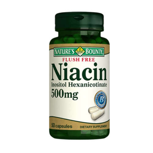 Natures Bounty Flush Free Niacin 500 mg Takviye Edici Gıda 50 Kapsül - Natures Bounty