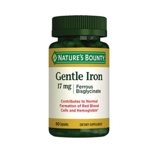 Natures Bounty Gentle Iron 17 mg Takviye Edici Gıda 60 Kapsül - Natures Bounty